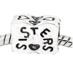 European Sisters Charm Bead Spacer for Snake Chain Charm Bracelet並行輸入品　送料無料