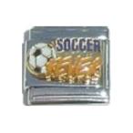 Stylysh Charms Soccer Ball Sports Fever Enamel Italian 9mm Link SP031 Fits