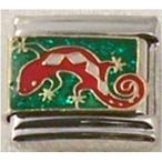 Stylysh Charms Gecko Lizard Enamel Italian 9mm Link AN084 Fits Traditional