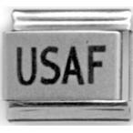Stylysh Charms USAF Laser Engraved Italian 9mm Link LC156 Fits Traditional