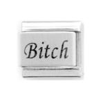 Stylysh Charms Bitch Sassy Diva Laser Engraved Italian 9mm Link LC229 Fits