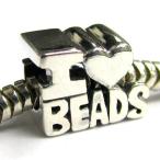 .925 Sterling Silver I Love Bead Charms Bead Charm For European Charm Brace