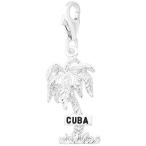 Rembrandt Cuba Palm Tree Charm with Lobster Clasp, 14K White Gold並行輸入品　送料無料