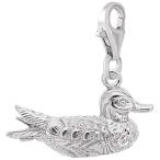 Rembrandt Charms Duck Charm with Lobster Clasp, 14k White Gold並行輸入品　送料無料