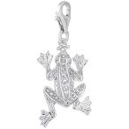 Rembrandt Charms Frog Charm with Lobster Clasp, 14k White Gold並行輸入品　送料無料