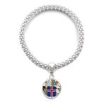 DIYthinker Norway National Emblem Country Symbol Sliver Bracelet Pendant Je