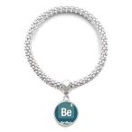 DIYthinker Be Beryllium Chemical Element Chem Sliver Bracelet Pendant Jewel