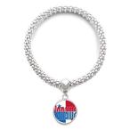 DIYthinker Panama Country Flag Name Sliver Bracelet Pendant Jewelry Chain A