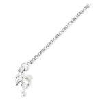 Sterling Silver Solid Polished Palm Tree Anklet-10 Inches並行輸入品　送料無料