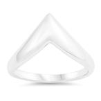 Chunky Wide Point V Modern Bubble Chevron Arrow Ring Size 12並行輸入品　送料無料