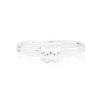 Katie Loxton Nova Womens Silver Plated One Size Adjustable Band Style Ring