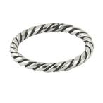 apop nyc Sterling Silver Stacking Rope Band Ring Size 9並行輸入品　送料無料
