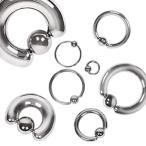 WildKlass Jewelry 316L Surgical Steel Captive Bead Ring (Sold Individually)