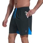 SPEEDME Men's 7” Athletic Running Workout Shorts with Pockets Quick Dry Bre