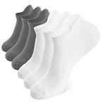 Athletic No Show Running Socks Black Compression Ankle Socks For Men and Wo