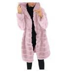 WUAI-Women Thick Warm Faux Fur Hooded Parka Long Overcoat Peacoat Winter Fa