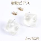 Yahoo! Yahoo!ショッピング(ヤフー ショッピング)樹脂ピアス ひし形カット 20×20mm ホワイト（2ヶ）