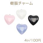  полимер очарование в форме сердечка цельный Heart очарование примерно 26×27mm(4 штук )