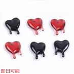 [ в тот же день возможность ] полимер очарование Heart type 1 дыра 15×19mm(8 штук )