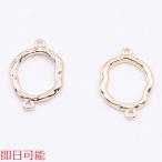 [ в тот же день возможность ] очарование детали не .. раунд рама 2 can 12×16mm Gold [15 штук ]