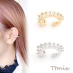  циркон ушные каффы 4×18mm одна сторона уголок для (1 штук )