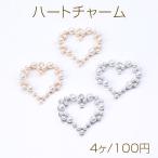  Heart очарование средний вытащенный Heart рама очарование pa- рубин z оборудование орнамент can имеется 19×19mm(4 штук )