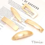 ヘアバレッタ ヘアアクセサリー ゴールド