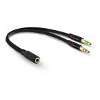3.5mm Jack аудио изменение кабель 4 высшее женский ---&gt; 3 высшее мужской ×2