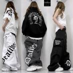 Dealivez Black Letter 斜めロゴ カーゴパンツ ALL刺繍 Wide ワイドパンツ BOYS