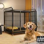 大型犬 ゲージ おしゃれ 犬 屋根付き ペットゲージ キャスター付きペットケージ 中型犬 犬用ケージ 使いやすい お手入れ簡単 快適 ペットも快適