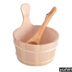  sauna ведро sauna . ложка имеется из дерева ведро 4L автобус аксессуары горячая вода . рука . с одной стороны горячая вода .. ванна sauna для водонепроницаемый . утечка крепкий использование простой hjuns-Wu