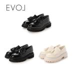 EVOL イーボル パールコバキルト タッセル ローファー IY5659 クッション入り 柔らかい