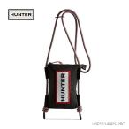 ハンター HUNTER トラベル リップストップ リサイクル ナイロン フォンポーチ - ブラック/レッド ボックス ロゴ 国内正規品 バッグ UBP1514NRS RBO