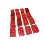  Lego * красный цвет. 2×3 основы детали 16 позиций комплект ( б/у товар )