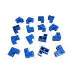  Lego * синий цвет. L знак основы детали 16 позиций комплект ( б/у товар )