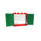  Lego * годы предмет! зеленый shutter tab есть окно ( красный рамка-оправа * окно прозрачный *1X4X3)