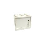  Lego * годы предмет! белый цвет. шкаф для посуды (2×3×2* дверь белый цвет )