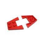  Lego * красный цвет. 4×3 Wedge plate 2 позиций комплект ( б/у товар )