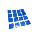  Lego * синий цвет. 2×2 plate 16 позиций комплект ( б/у товар )