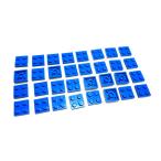  Lego * синий цвет. 2×2 plate 32 позиций комплект ( б/у товар )