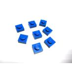  Lego * синий цвет. 1×1 plate 8 позиций комплект ( б/у товар )