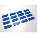  Lego * синий цвет. 1×3 plate 16 позиций комплект ( б/у товар )