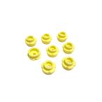  Lego * не использовался! симпатичный цветок типа 1×1 plate 8 пункт ( пастель незначительный желтый цвет *Type2)