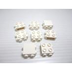  Lego * не использовался! белый цвет. 1X2X1.6 детали 8 позиций комплект (3 поверхность .pochi)