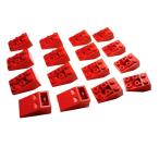  Lego * красный цвет. 2×3 обратный slope 16 позиций комплект ( б/у товар )
