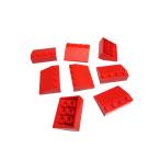  Lego * красный цвет. 3×4 slope 8 позиций комплект ( б/у товар )
