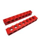  Lego *1×8 technique beam 2 позиций комплект ( красный цвет * б/у товар )