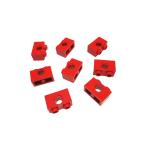  Lego *1×2 technique beam 8 позиций комплект ( красный цвет * б/у товар )