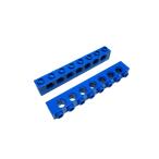  Lego * синий цвет. 1×8 technique beam 2 позиций комплект ( б/у товар )