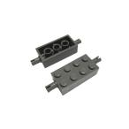  Lego * старый . серый. 2×4 детали 2 пункт ( обе край . колок есть * б/у товар )